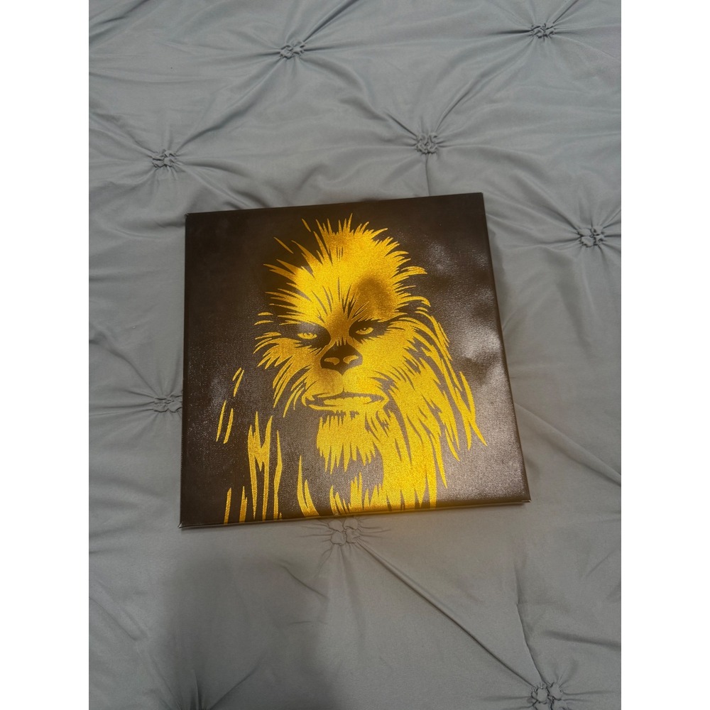 Star Wars Chewbacca Canvas Wall Art Gold Metallic Black Lucasfilm Ltd 12x12Decor
